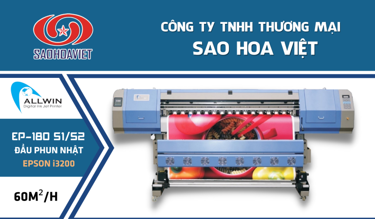 Máy in ALLWIN E180 – Đầu phun Nhật Bản I3200