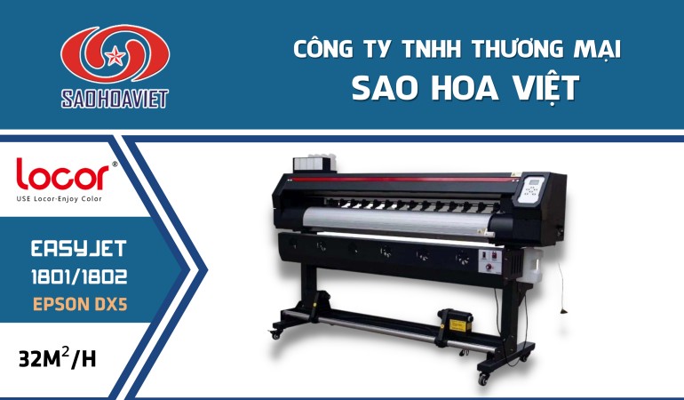 Máy in LOCOR 1801 – Đầu phun Nhật Bản Epson DX5